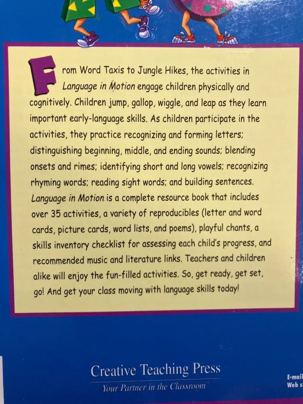 Language In Motion Wiggle Gallop And Leap With Words PreK-1 Creative Teaching
